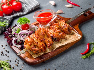 Шашлык из куриных крылышек