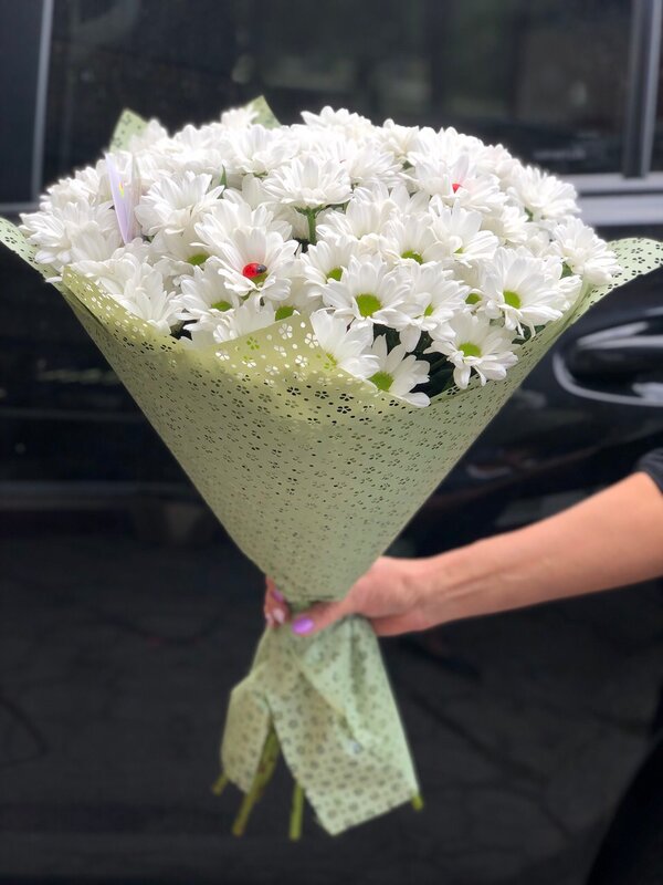 Букет из 7 ромашковых хризантем