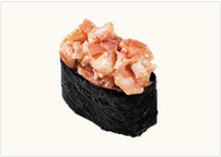 Суши с тигровой креветкой в остром соусе