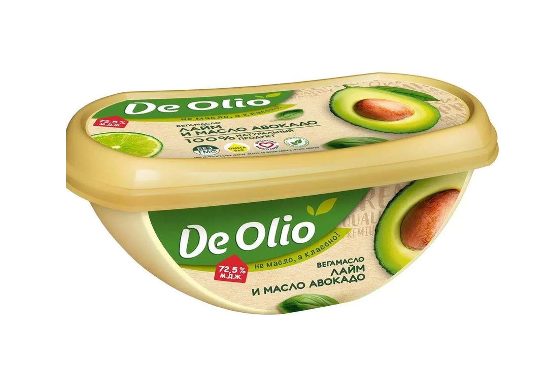 Вегамасло De olio Лайм и масло авокадо 72,5% 220 г