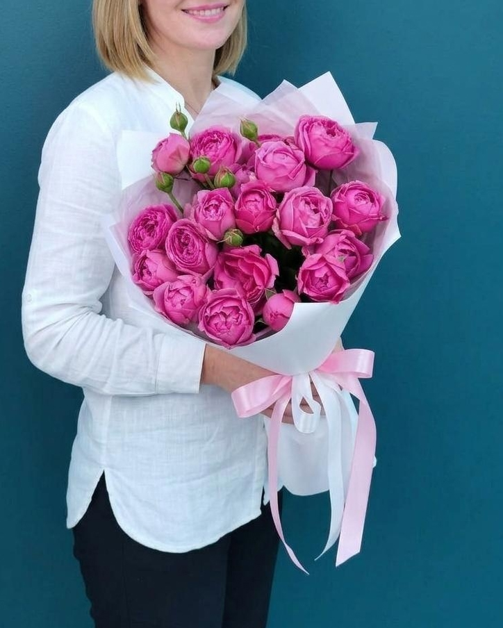 Роза пионовидная Мисти Баблс, 5 шт