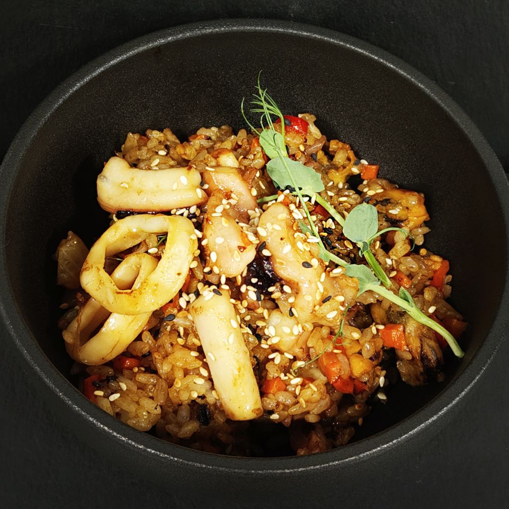 Рис с морепродуктами