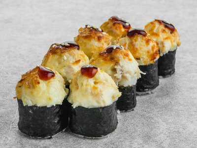 Запеченный ролл с цыпленком