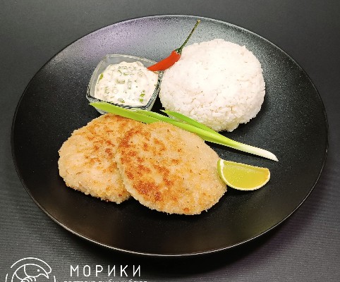 Щучьи котлеты с рисом