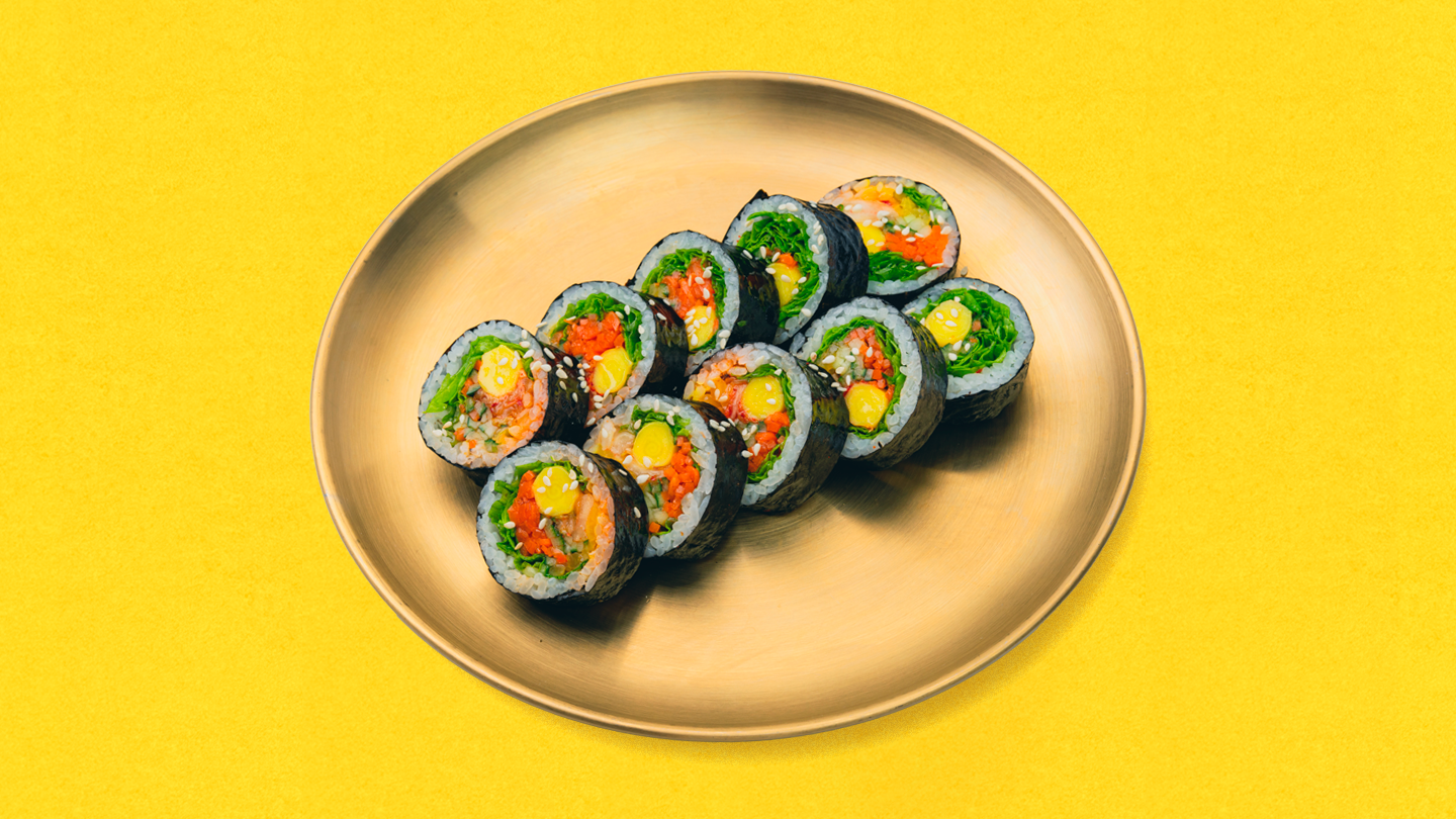 Фрэш кимпаб с овощами