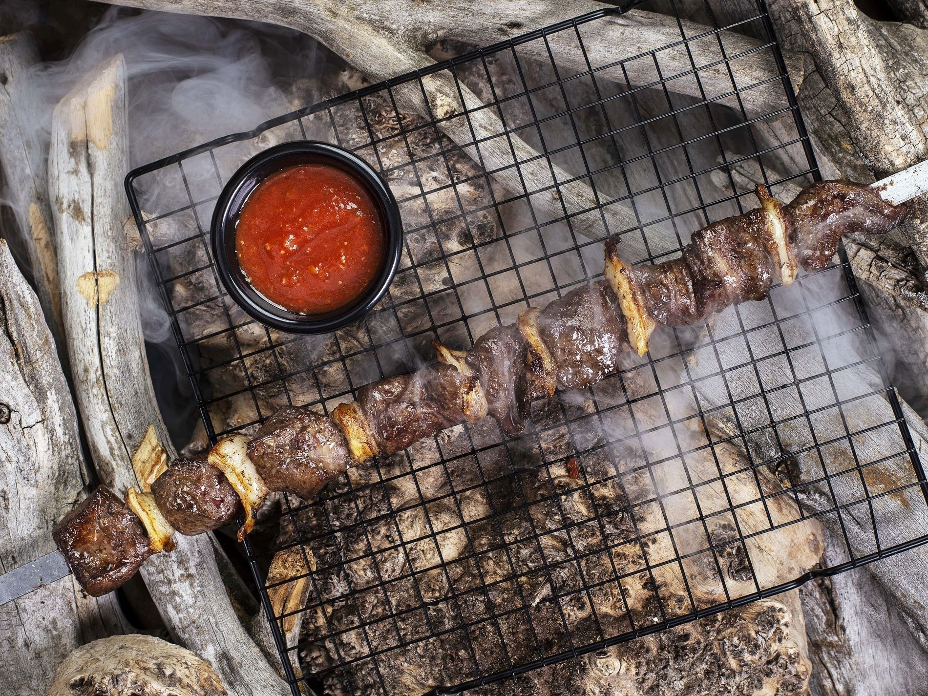 Шашлык из говяжьего сердца