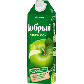 Сок яблочный 1 л