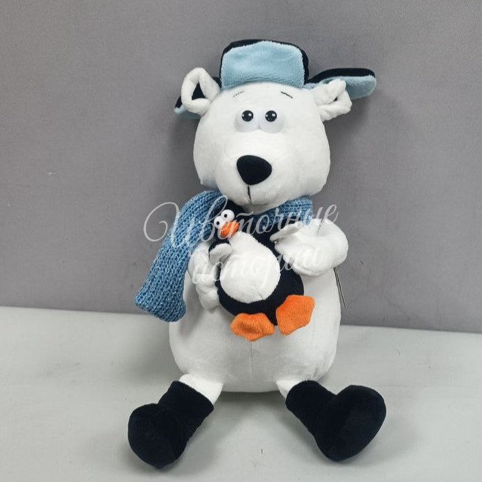 Игрушка мишка с пингвином