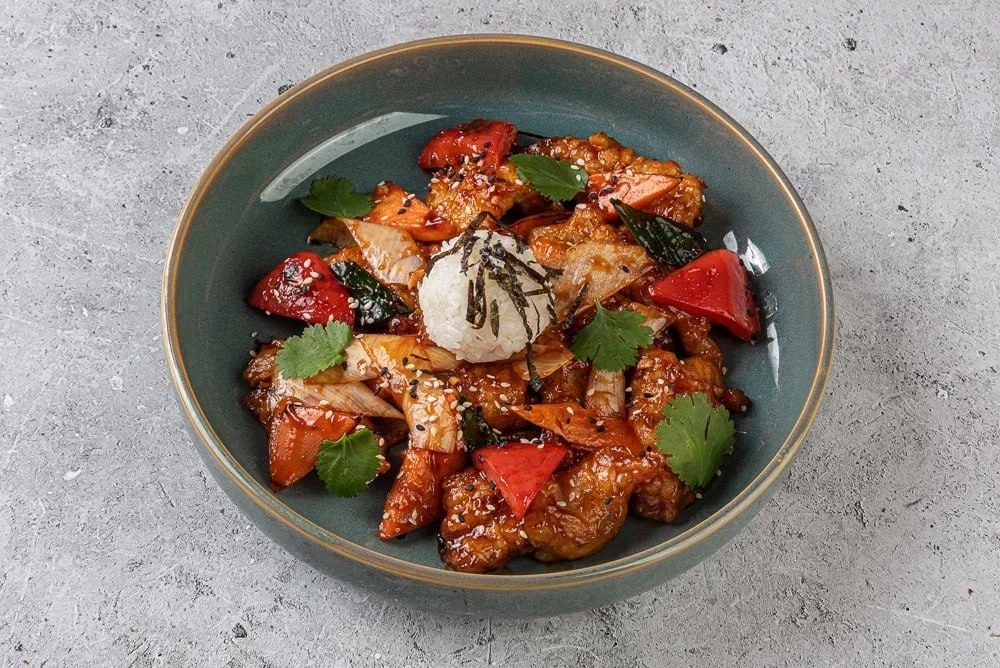 Свинина Тансуюк в кисло-сладком соусе