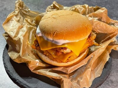 Двойной рыбный бургер