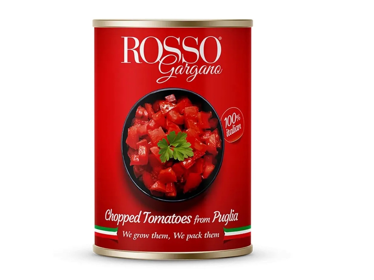 Томаты Rosso Gargano Cubetti нарезанные кубиками в собственном соку