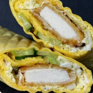 Чесночный чикен ролл