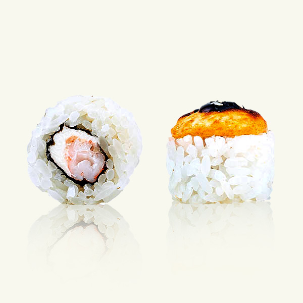 Ролл запеченный Том ям с креветкой 8шт