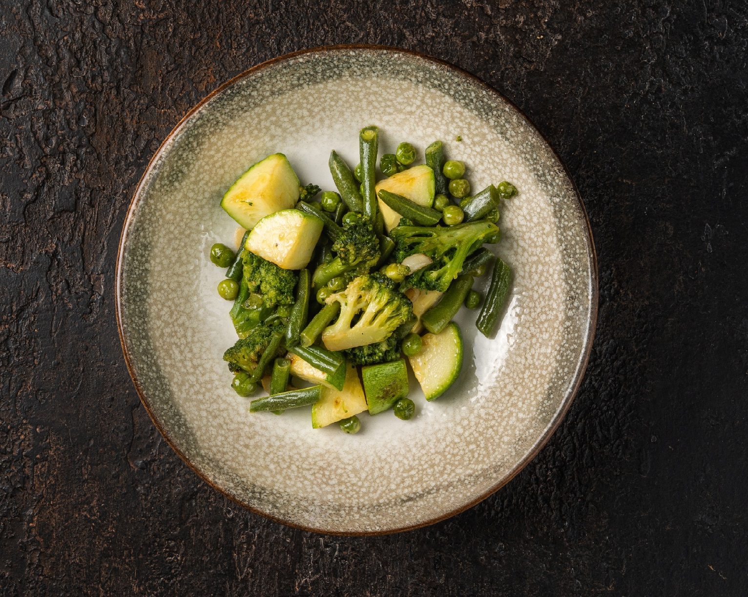 Жареный зеленый гарнир