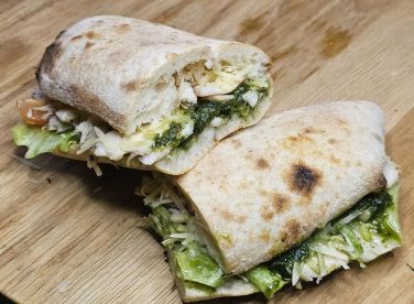 Панини с курицей песто