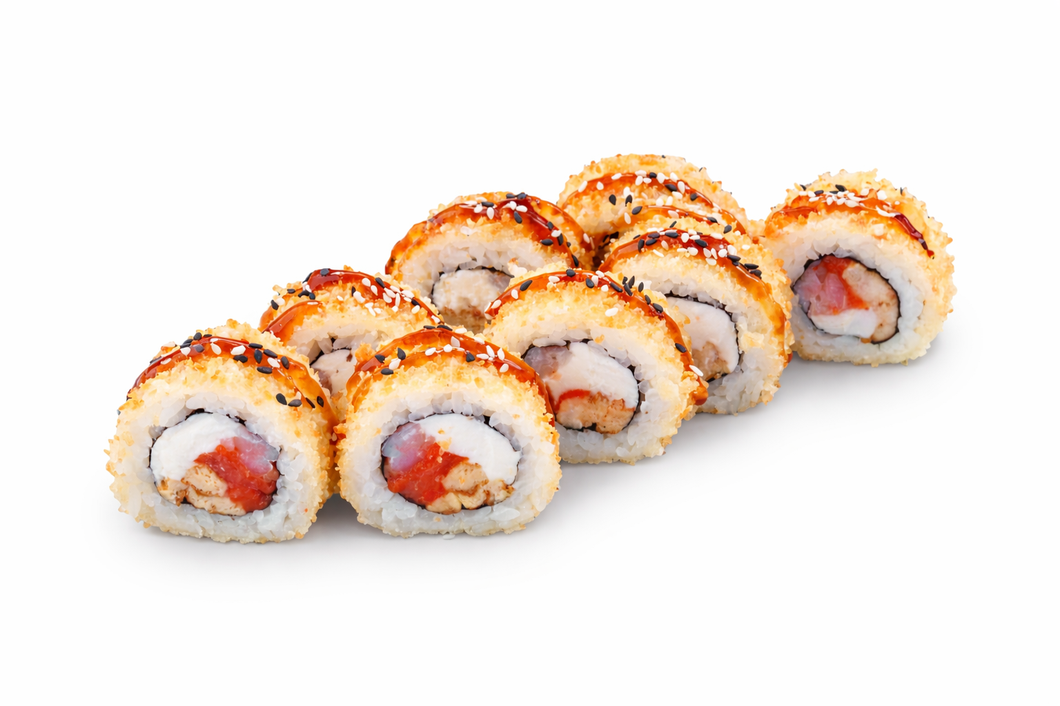 Темпура Хит с форелью и креветкой 8 шт