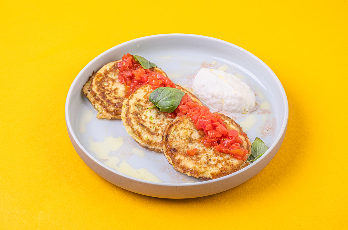 Оладьи из кабачка со страчателлой