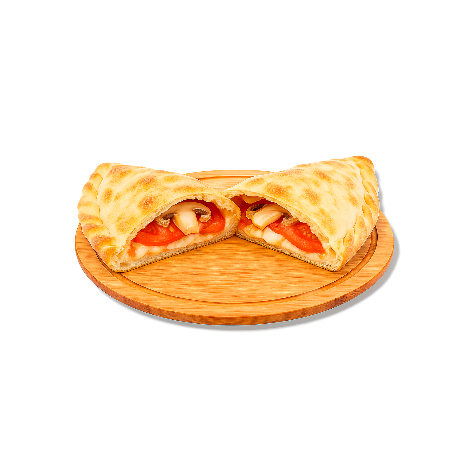 Кальцоне с грибами и сыром