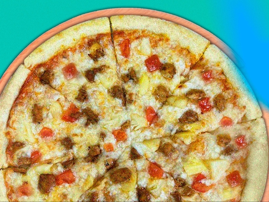 Пицца Курица с ананасами 