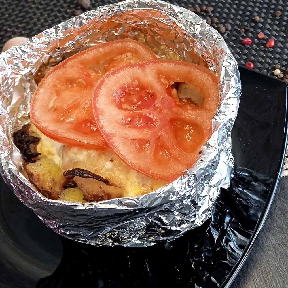 Лукошко с курицей