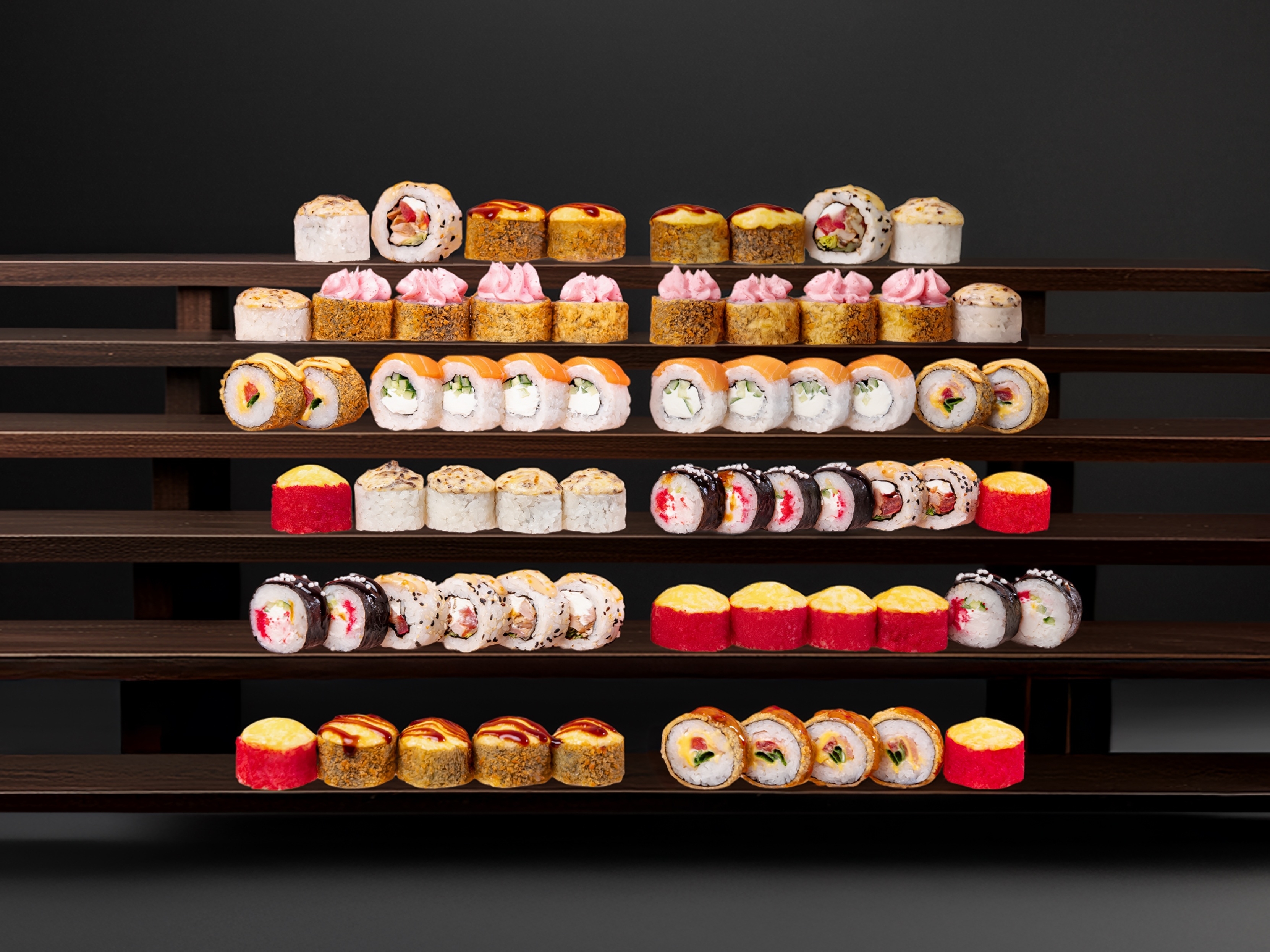 Сет роллов «Золотая гармония» (64 шт)