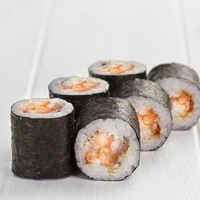 Маки с тигровой креветкой