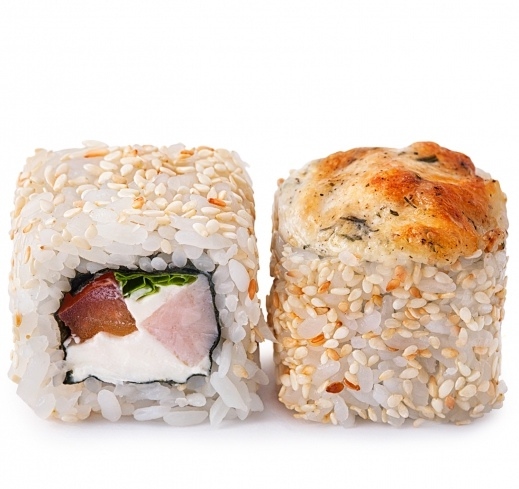 Запеченный ролл с курицей