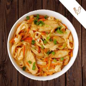 Wok-лапша “Сук Ха” с курицей и икрой