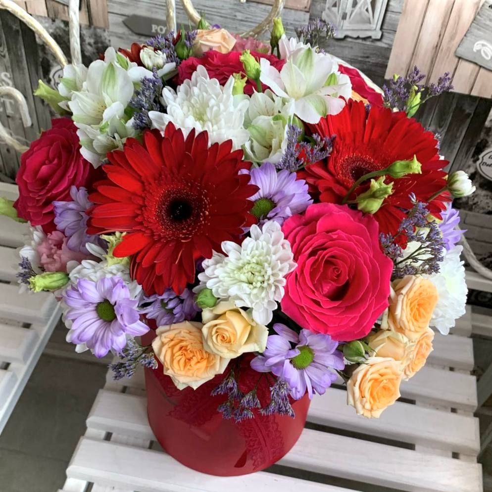 Коробка с цветами