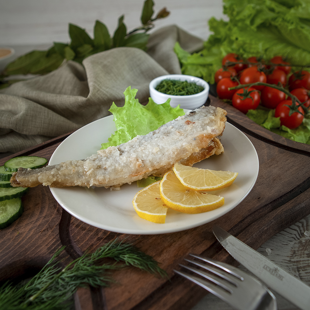 Минтай жареный