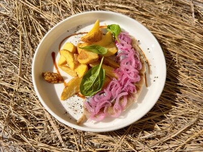 Сельдь с картофелем и луком