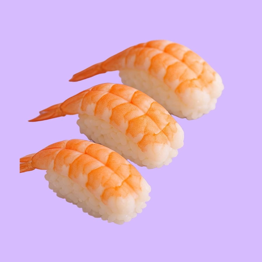 Суши с креветкой 3шт