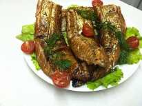 Копченые брюшки из семги