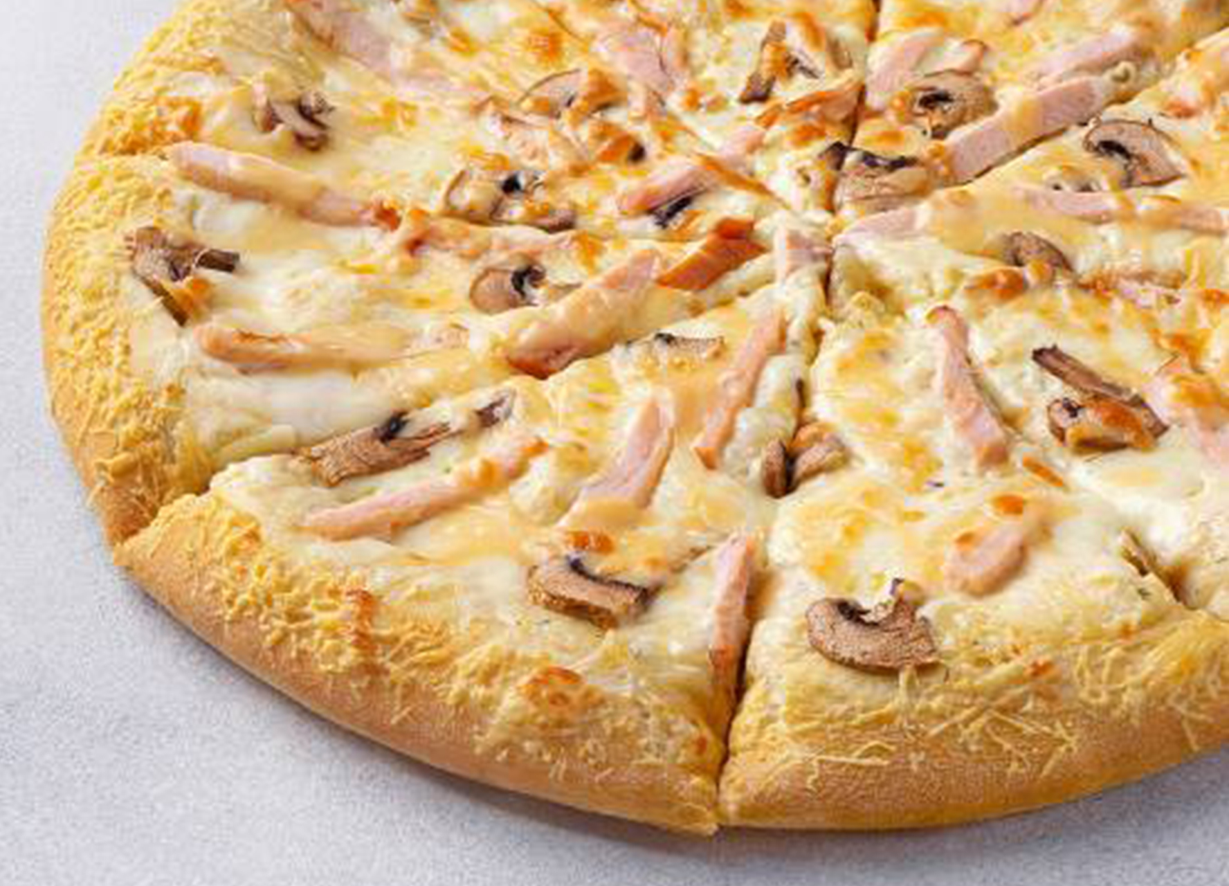 Пицца Пикантный цыплёнок сулугуни 40 см на толстом с сыром