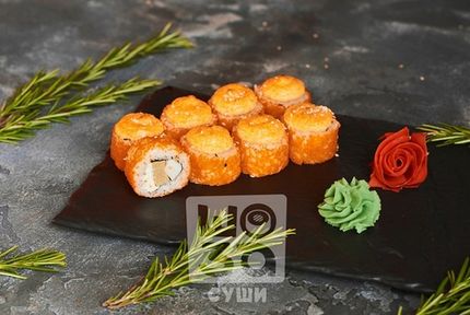 Запеченный с креветкой