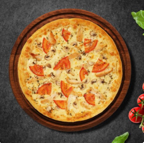 Пицца 30 см Грибной жюльен с курицей