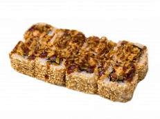 Роллы с лучком и жаренной семужкой