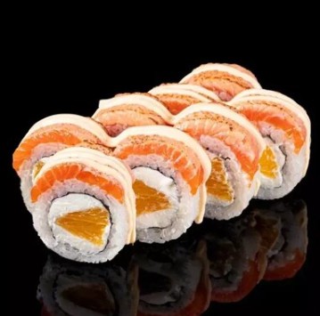 Филадельфия опаленная с апельсином