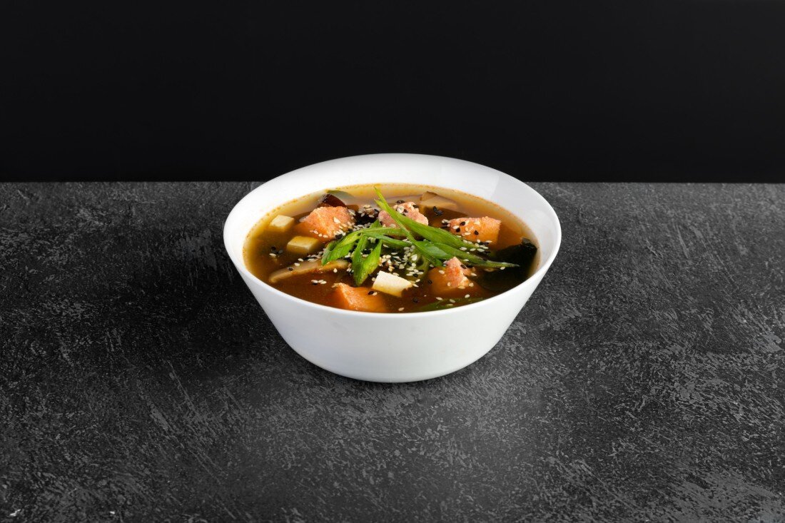 Мисо-суп с лососем