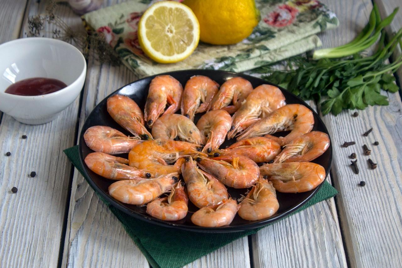 Креветки королевские вареные