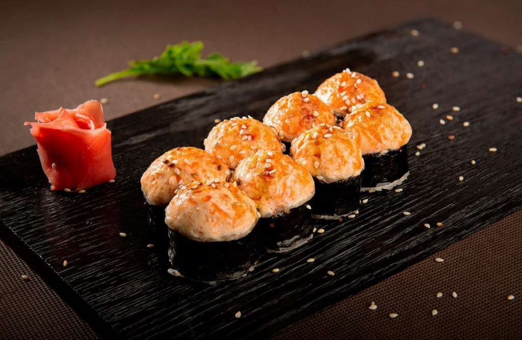 Запечённый с лососем