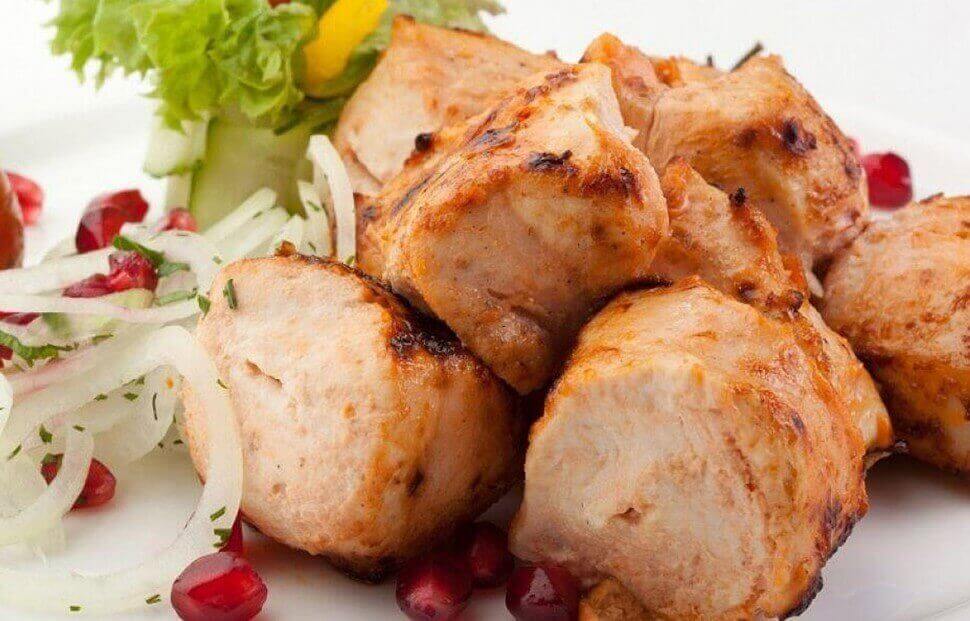 Шашлык из куриного филе