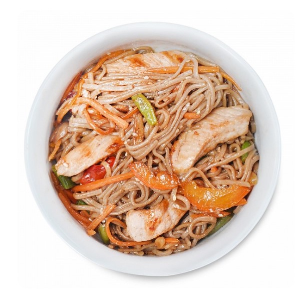 Свинина в соусе терияки+соба