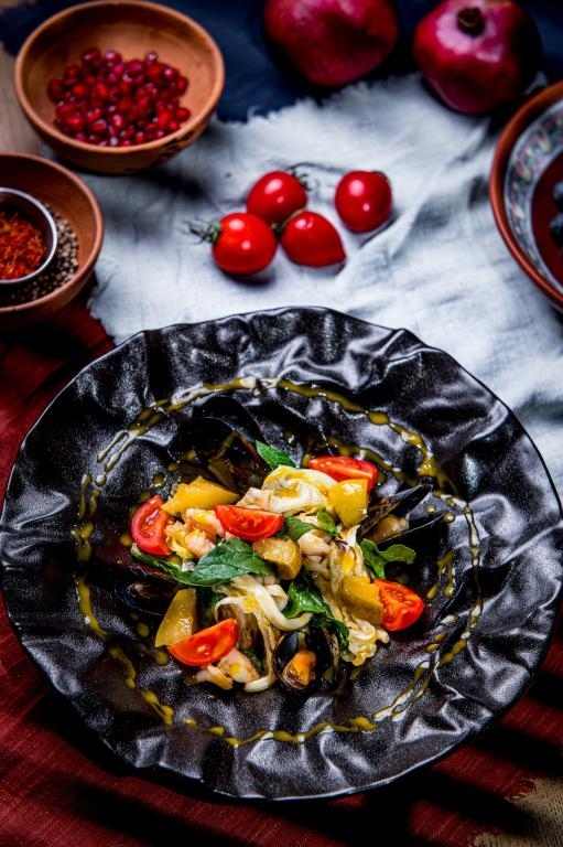 Салат с морепродуктами