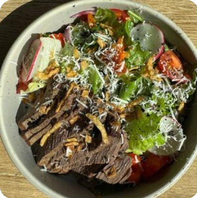 Салат с ростбифом 