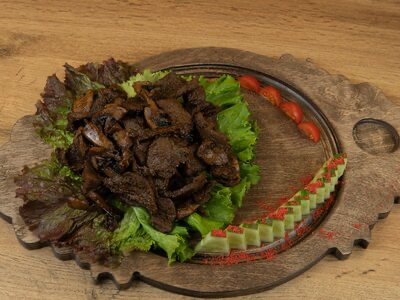 Мясо с грибами