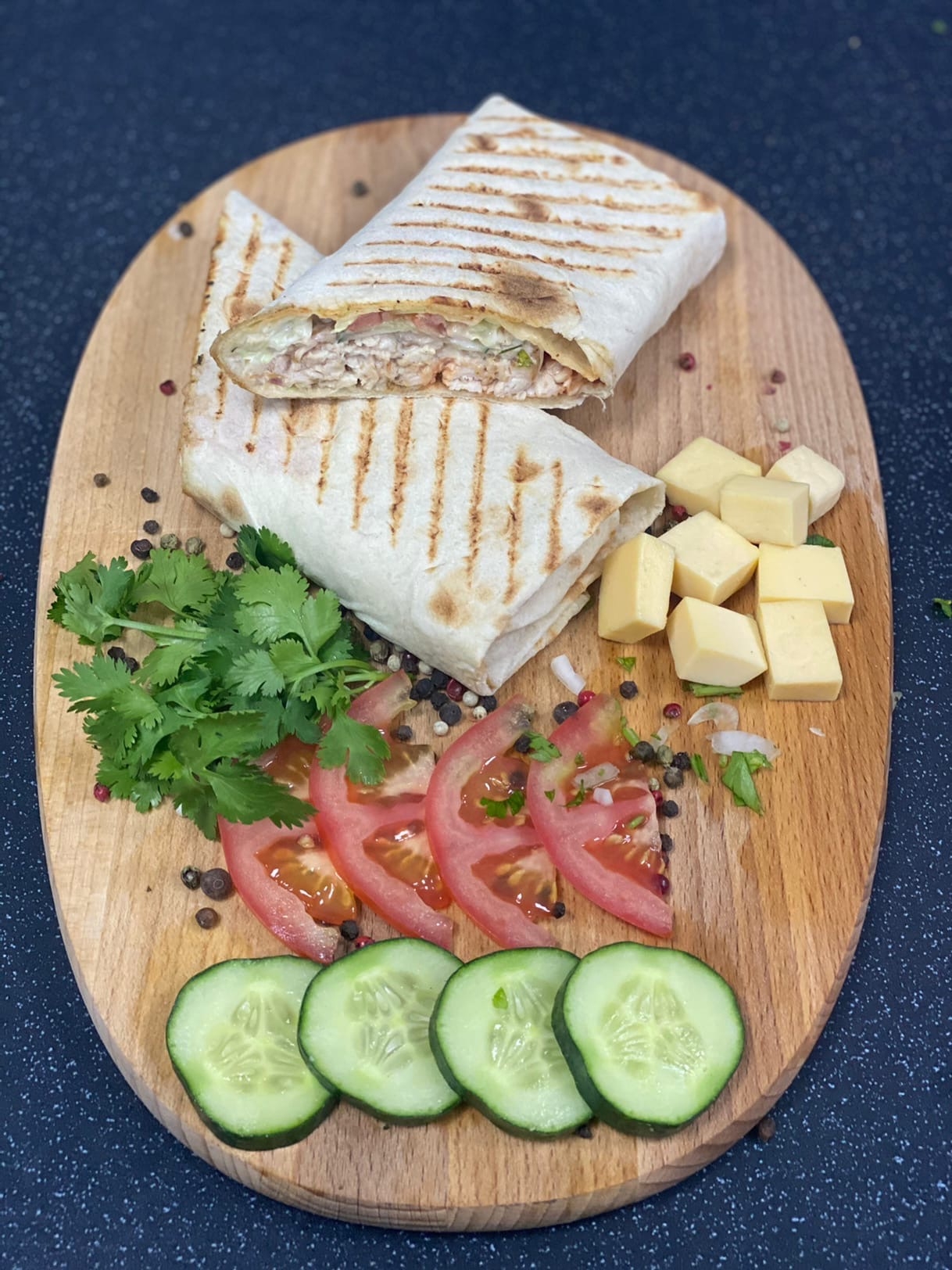 Шаурма с сыром курица
