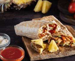 Шаурма Гавайская с курицей