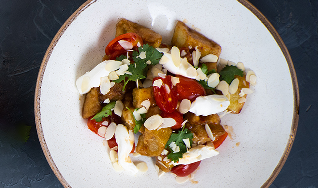 Салат "Хрустящий баклажан"