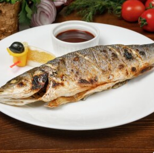 Сибас жареный